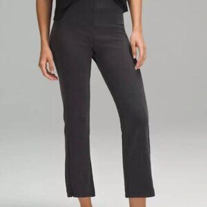 NWT Lululemon Ribbed Softstreme Zip-Leg HR Cropped Pant 25” Color: Black Size 4
